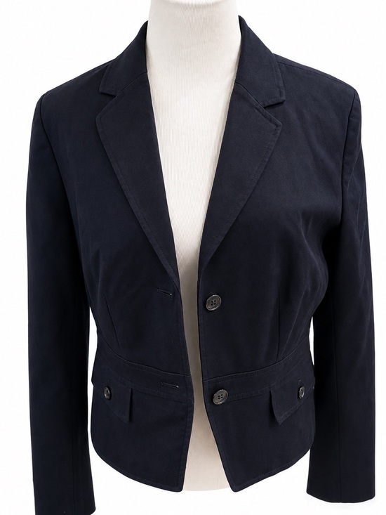 Ann Taylor Jackets & Blazers - Ann Taylor Navy Single-Button Tailored Blazer 10